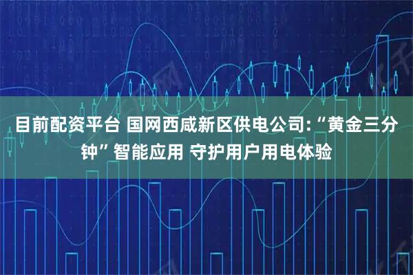 目前配资平台 国网西咸新区供电公司:“黄金三分钟”智能应用 守护用户用电体验